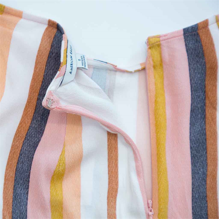 striped skirt