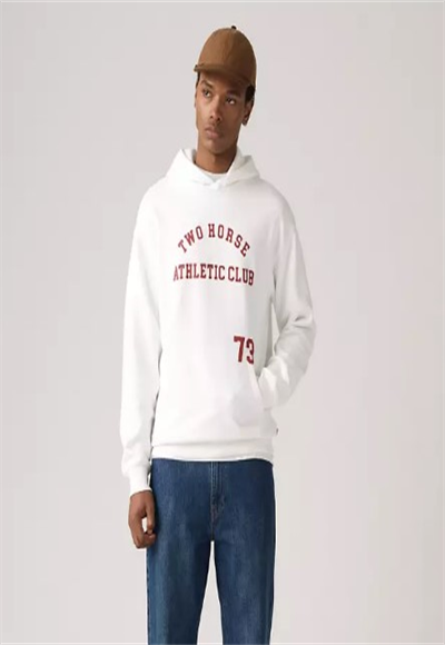 003R1-0001 TWO HORSE CROPPED HOODIE