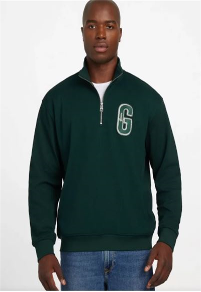 S TWILL ZIP MOC - RECY POLY HARRIS TWILL TEXTURE
