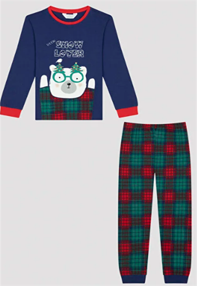 B.SNOW LOVER LS PJ SET