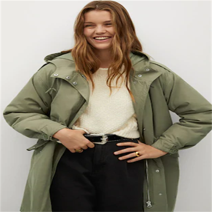 Long padded coat