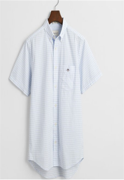 Striped half-sleeve shirt