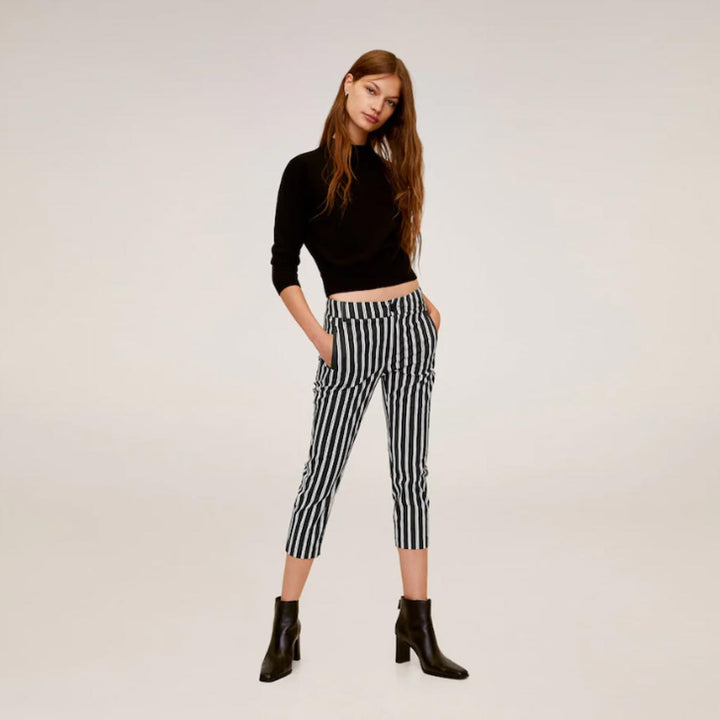 Slim Fit Striped Pants