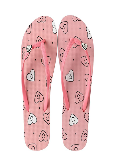 Women's Love and Peace Series Slippers (Pink Heart 37-38)