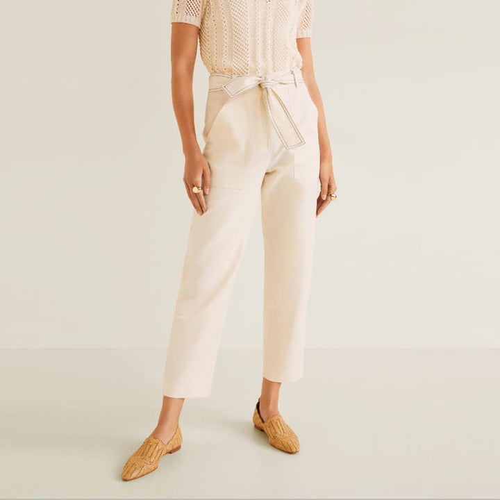 Pants with Waist Tie