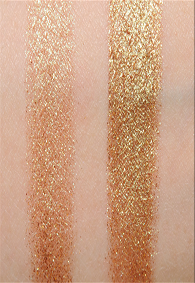 Golden eyeshadow