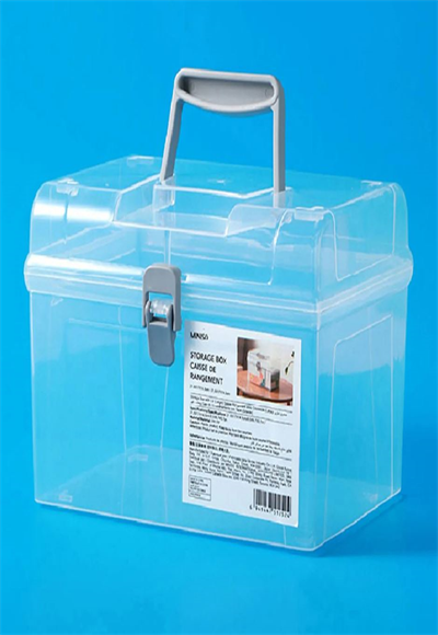 Large storage box with lid