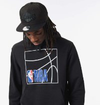 Black hoodie with the NBA logo