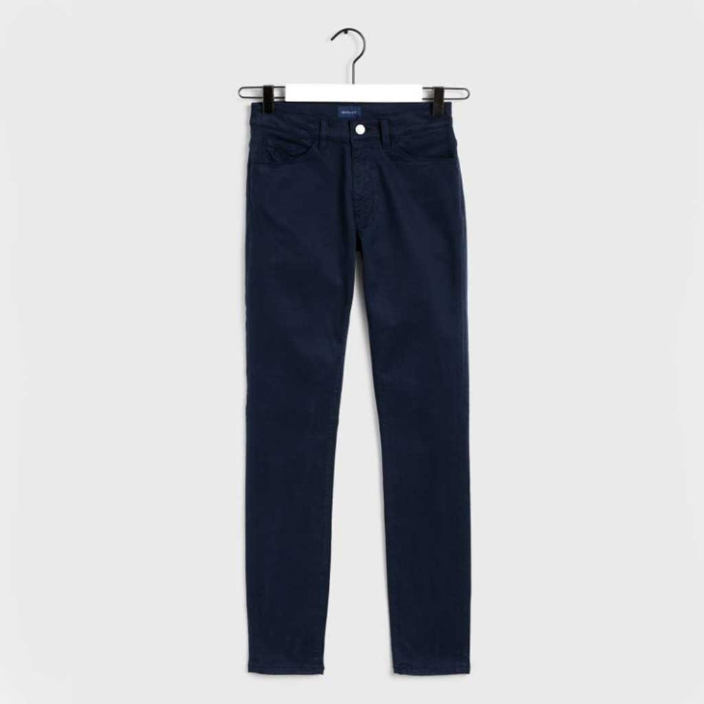 Slim pants with mid waist