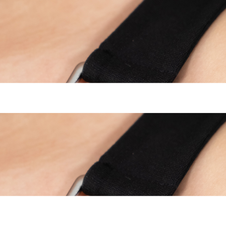 Dress decorated with a buckle
