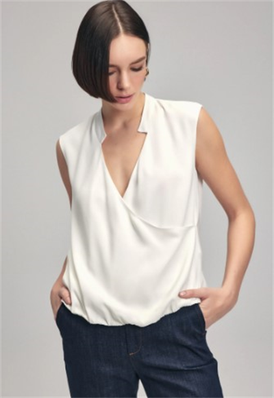 V-neck blouse