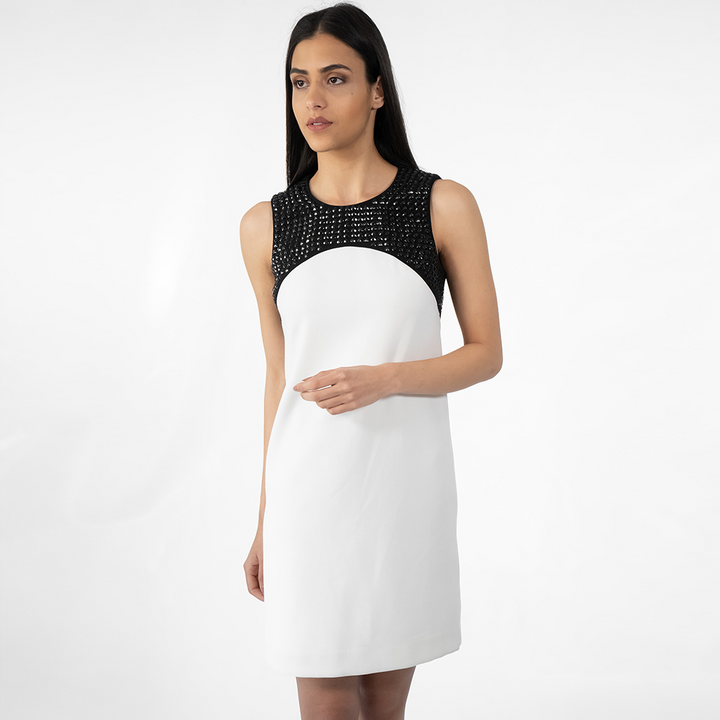 Color Block Pattern Dress