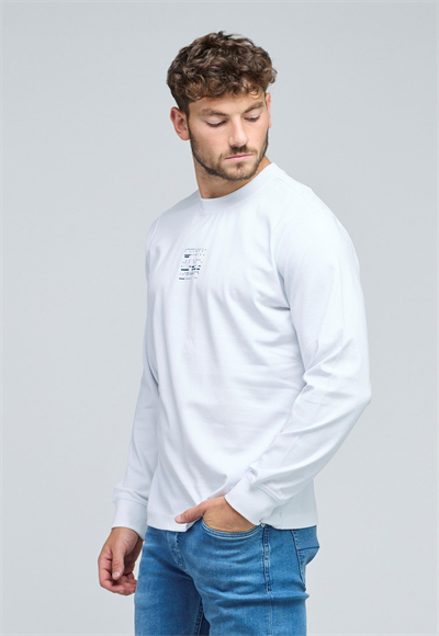 N.S-INTERLOCK L/S CREW NECK TE