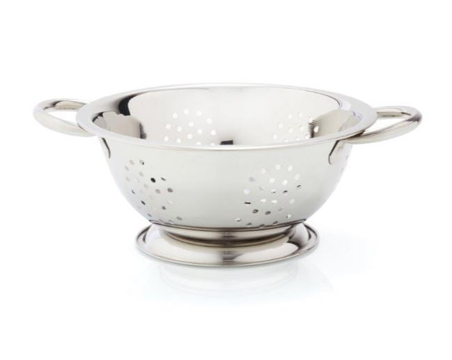 26 cm stainless steel strainer with handles