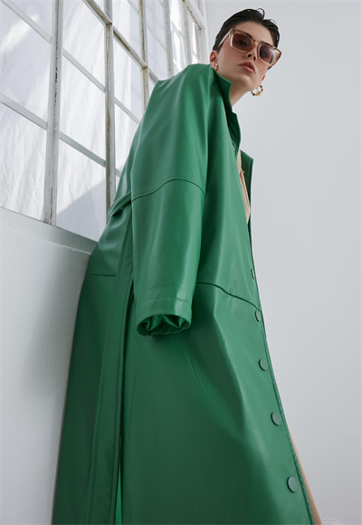Leather coat