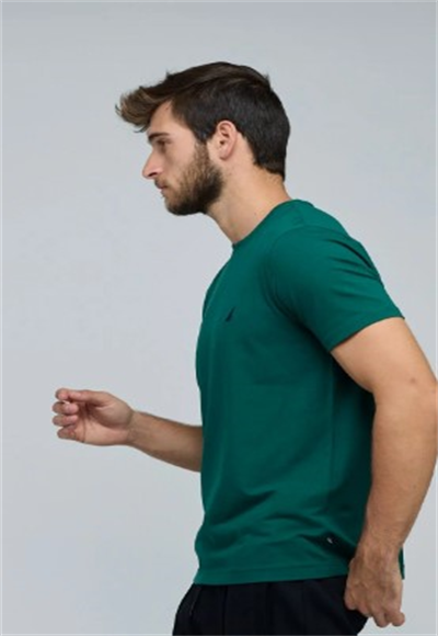 N.S-KNITTED TEE-TIDAL GREEN