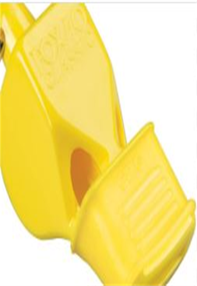 whistle with rope