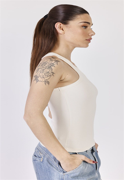 W RIB TANK TOP 24275803 CREAM 01