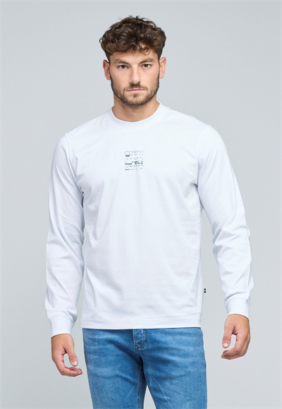 N.S-INTERLOCK L/S CREW NECK TE