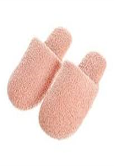 Women's cotton house slippers (pink 39/40)
