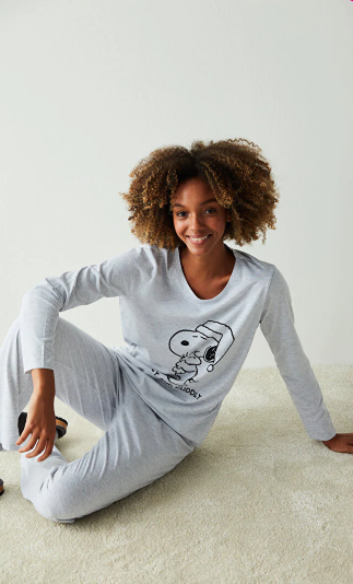 BASE LIC COZY AND CUDDLY LS PANT SET