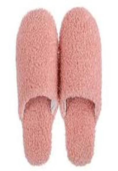 Women's cotton house slippers (pink 39/40)
