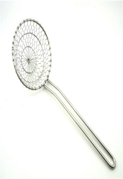 ملعقة مصفاة شبكية من الفولاذ المقاوم للصدأ