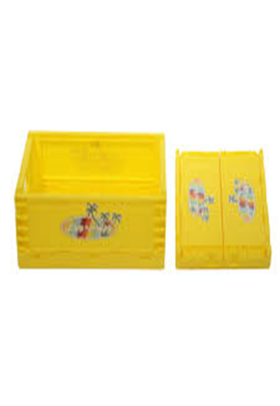 Foldable storage basket