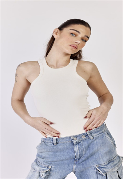 W RIB TANK TOP 24275803 CREAM 01