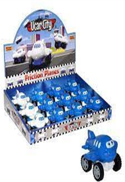 UCAR CITY PUSH AND GO FRICTION PLANE 12 PCS