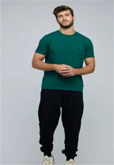 N.S-KNITTED TEE-TIDAL GREEN