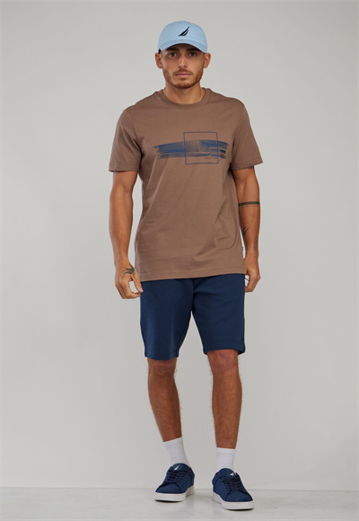 N.S-CREW NECK TEE-COFFEE