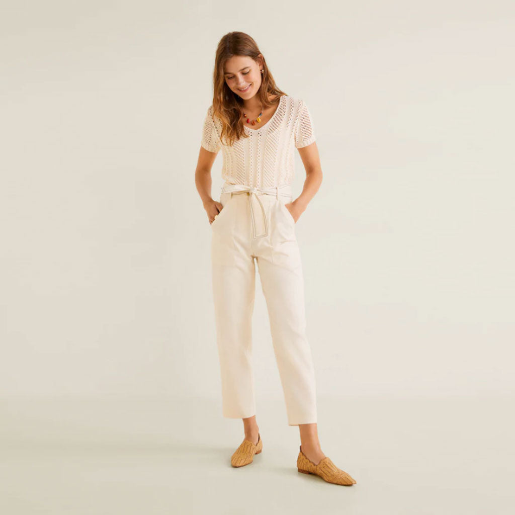 Pants with Waist Tie