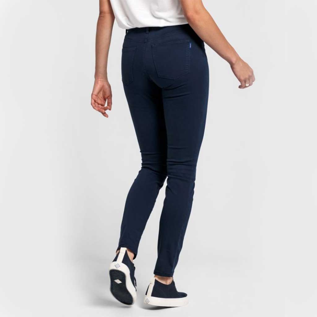 Slim pants with mid waist