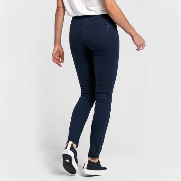 Slim pants with mid waist