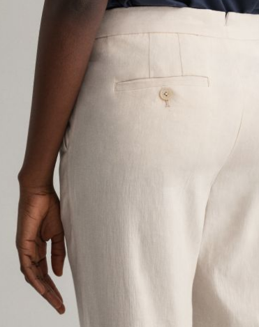 D2. STRETCH LINEN TAPERED PANTS