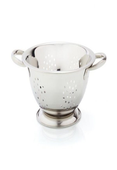 28 cm stainless steel strainer with handles
