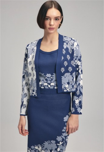 knitted printed sweater