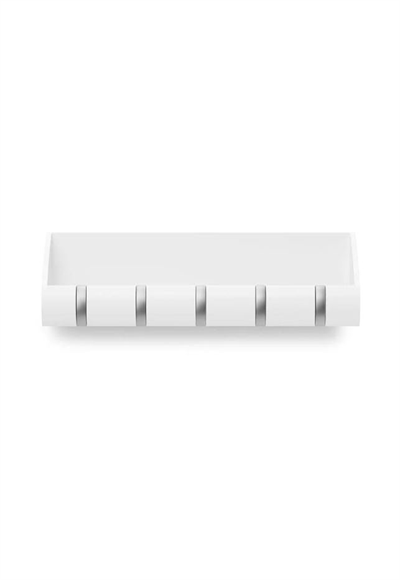 Large white Cubby rack and stand