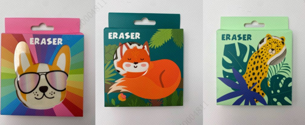 Eraser in different shapes