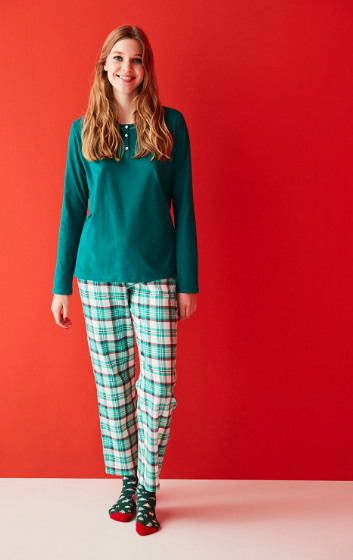 GREEN NY SOLID LS T-SHIRT