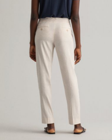 D2. STRETCH LINEN TAPERED PANTS
