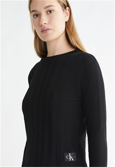 BADGE RIB BABY TEE LONG SLEEVE