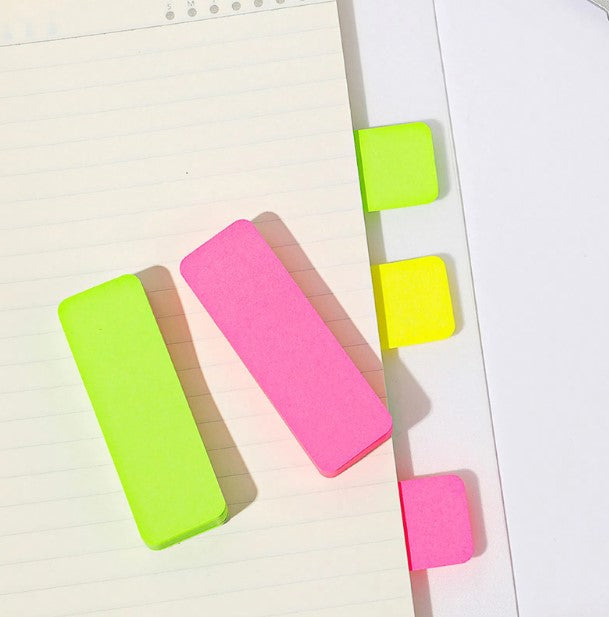3-piece fluorescent note sheet