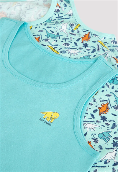 B.SLEEPYSAURUS 2 PACK VEST