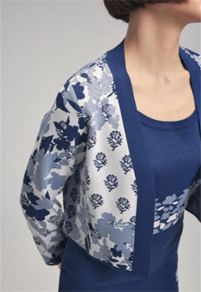knitted printed sweater