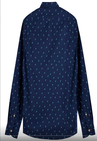DITSY AOP PRINTED POPLIN SHIRT