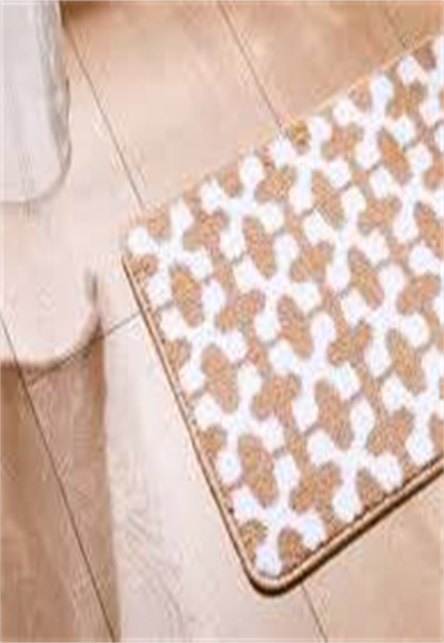 Geometric floor rug (khaki)
