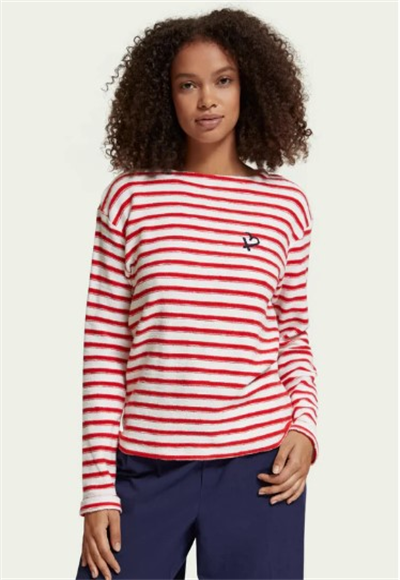 striped blouse