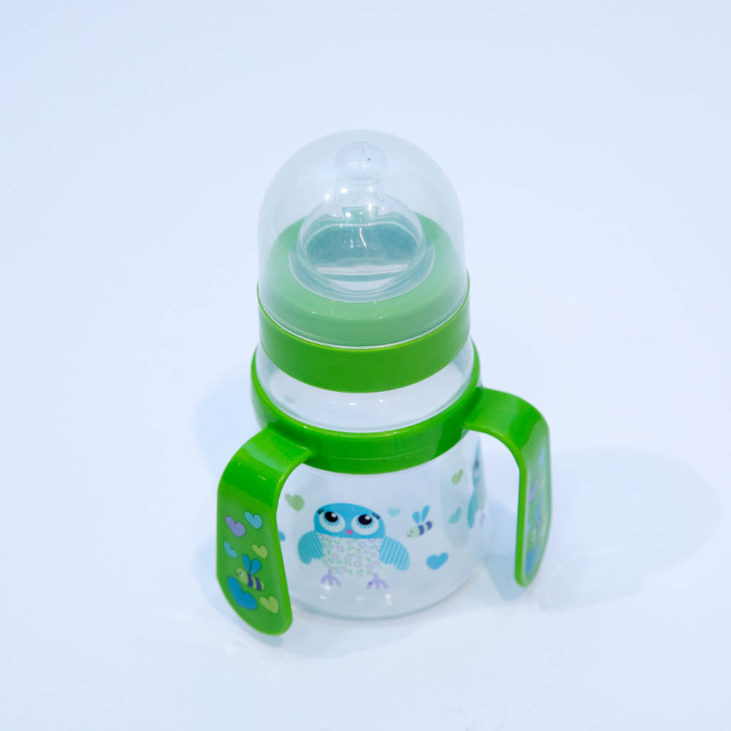 Bottle with three-color holders